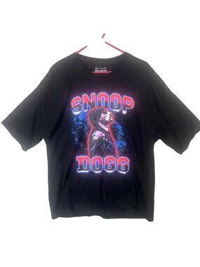 Snoop Dogg Graphic T-Shirt Black Mens M By Dogg Supply Cotton Blend EUC